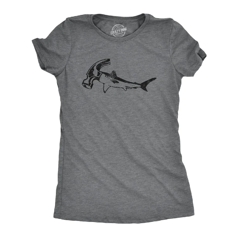 Relaxed-fit T-shirts for comfort and ease-Hammer Head Shark Women's T Shirt