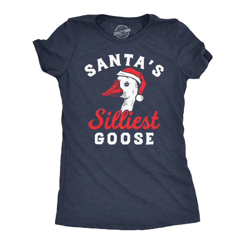 Best affordable T-shirts for group orders-Santas Silliest Goose Women's T Shirt