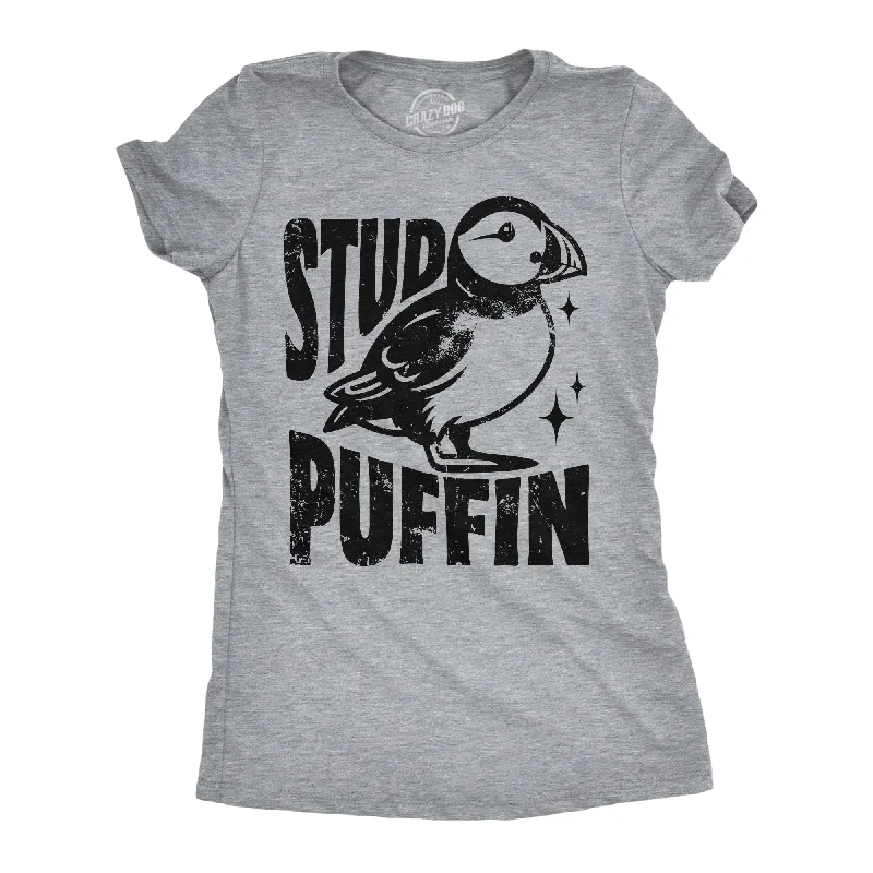 Moisture-wicking T-shirts for active individuals-Stud Puffin Women's T Shirt