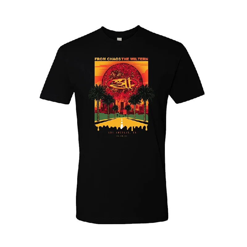 Comfortable T-shirts for outdoor activities-Los Angeles, CA From Chaos Event T-Shirt