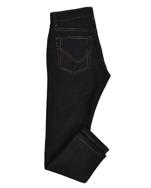 Custom pants for charity events and fundraisers-EZS Dark Indigo Jeans