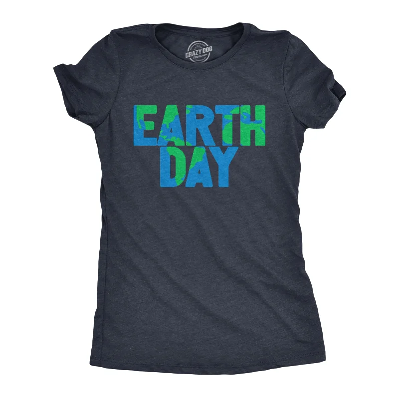 T-shirts with cool animal designs for animal lovers-Earth Day Women's T Shirt