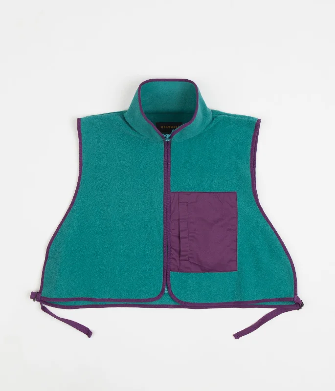 Sporty jackets with vibrant designs for active lifestyles-Workware Life Fleece Vest - Turquoise / Purple