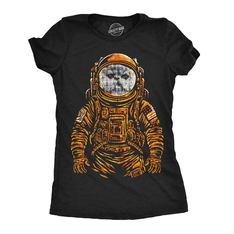 T-shirts for road trips with fun graphics-Space Kitty Women's T Shirt