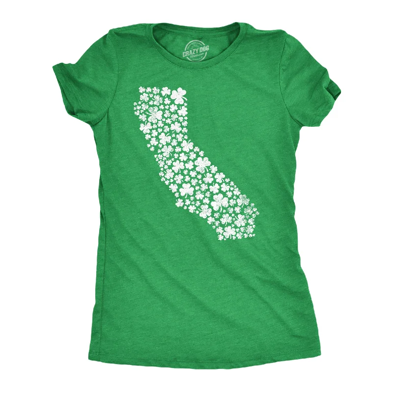 Stylish T-shirts with graphic designs for casual wear-California State Clovers Women's T Shirt