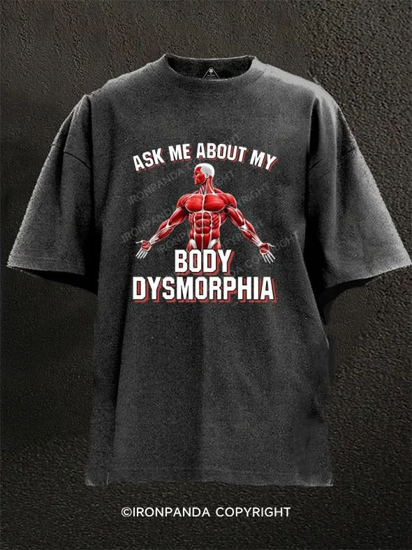 Soft T-shirts for sensitive skin-My Body Dysmorphia Washed Gym Shirt