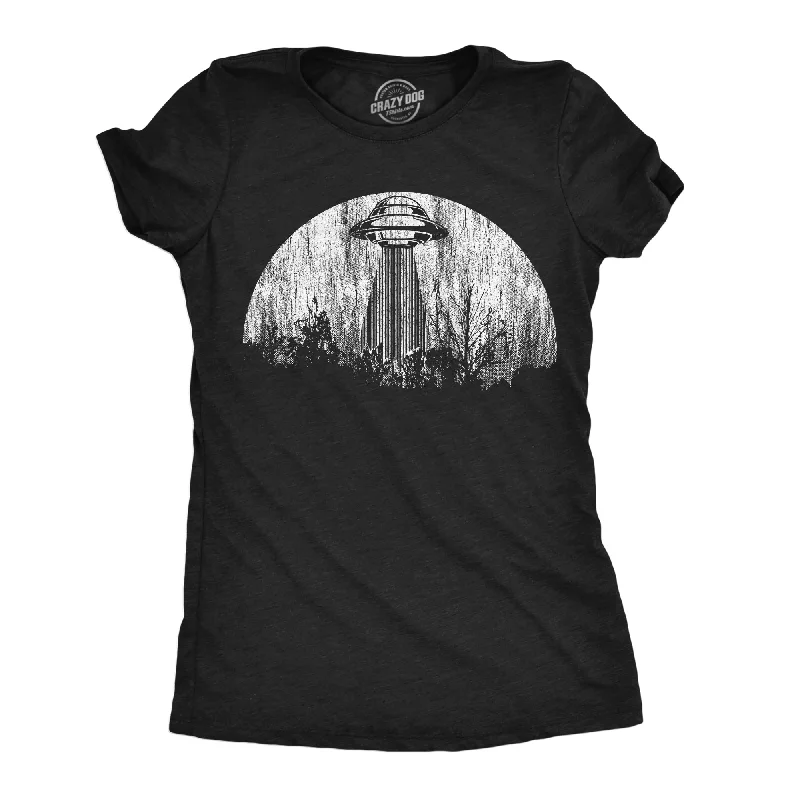 T-shirts for social events with group designs-Moon UFO Women's T Shirt