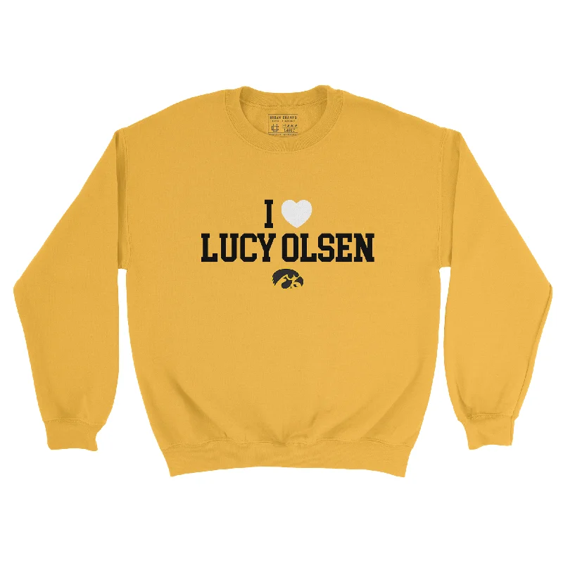 Long sleeve shirts for formal occasions-EXCLUSIVE RELEASE: I Love Lucy Olsen Gold Crew