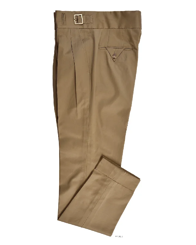 Stylish leggings with bold patterns for active fashion-Gurkha Pant in Cotton Twill: Sand Fossil Beige