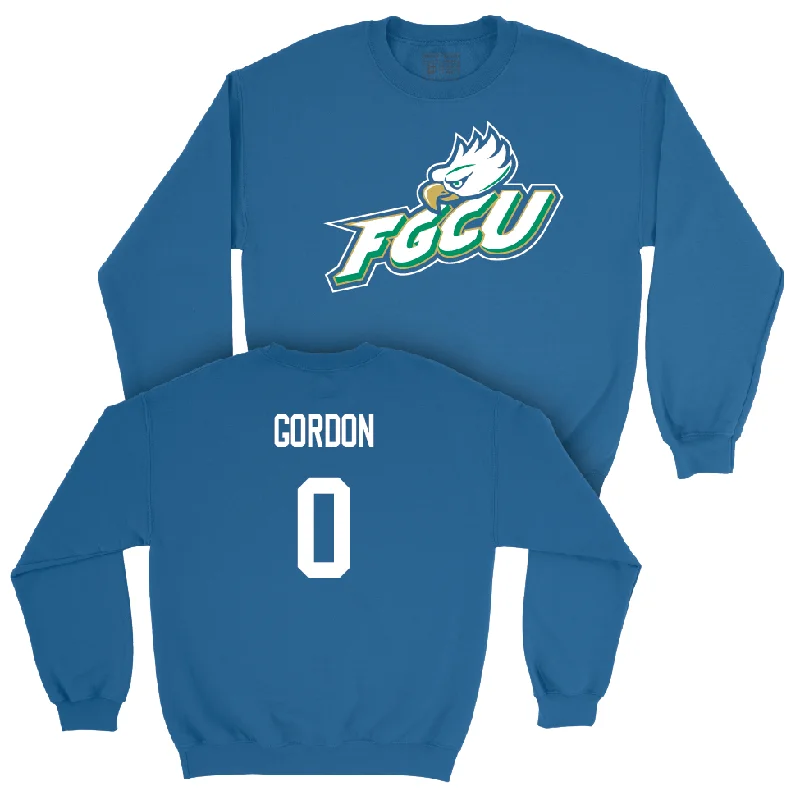 Trendy long sleeve shirts with graphic prints-Blue Women's Basketball FGCU Crew - Karina Gordon