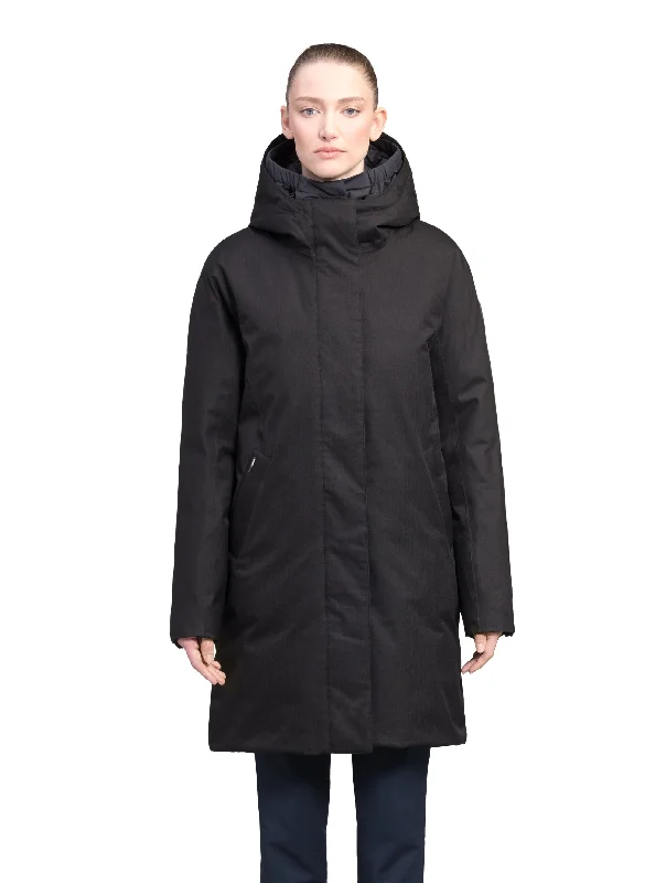 Jackets with zippered pockets for extra storage-Dory Women's Tailored Back Zip Parka