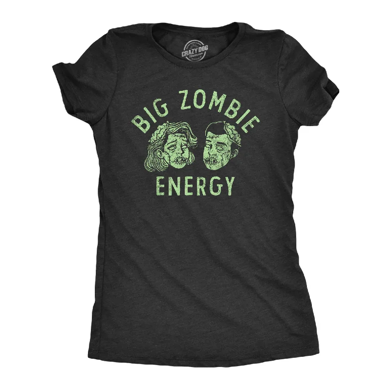 T-shirts with custom artwork for creative expression-Big Zombie Energy Women's T Shirt