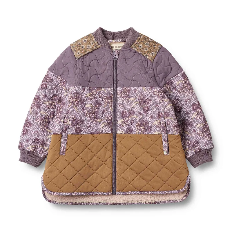 Premium leather jackets for sophisticated fashion-Wheat Hadis Thermo Jacket - Lilac Tulips