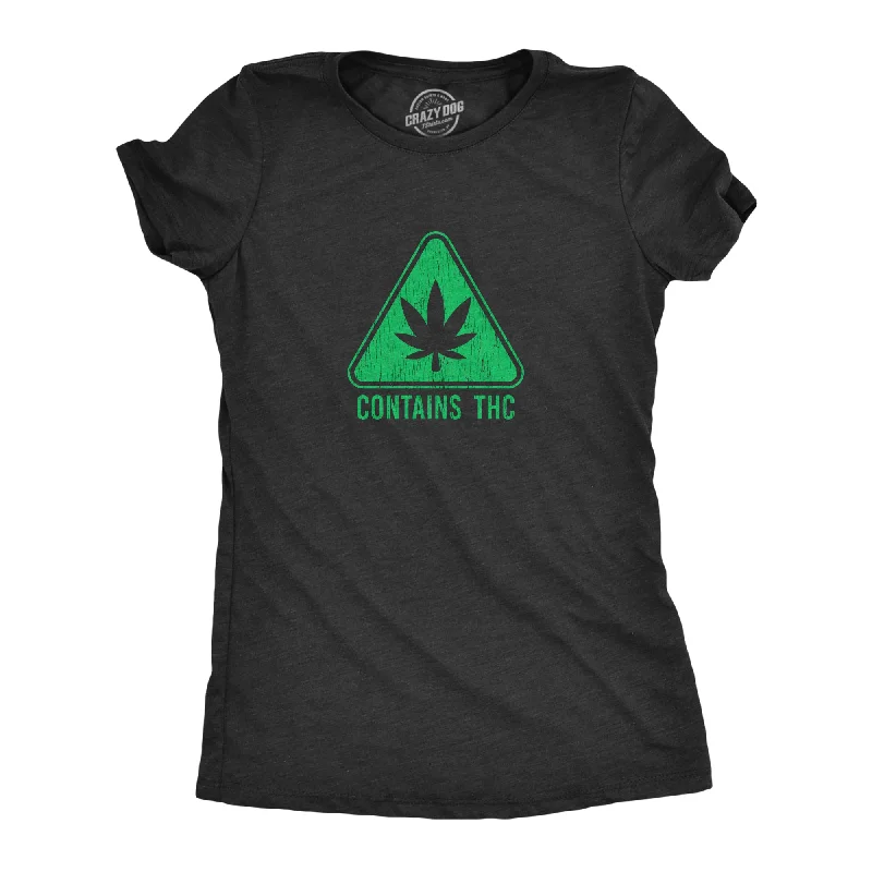 Retro-themed T-shirts for nostalgic styles-Contains THC Women's T Shirt