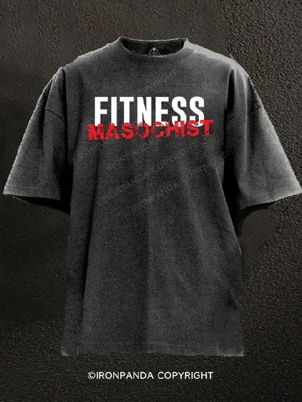 Retro-themed T-shirts for nostalgic styles-Fitness Masochist Washed Gym Shirt