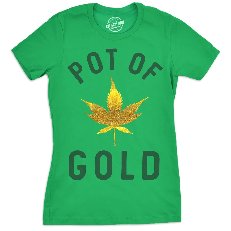 Vintage-style T-shirts for retro lovers-Pot Of Gold Women's T Shirt