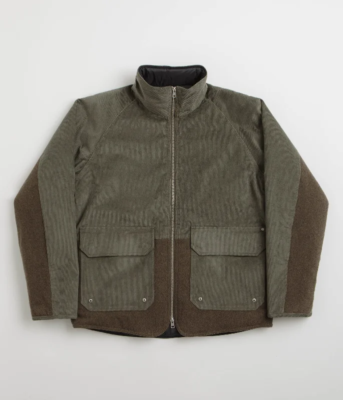 Stylish faux fur jackets for a chic look-Norse Projects Hakon Solotex Corduroy Jacket - Ivy Green