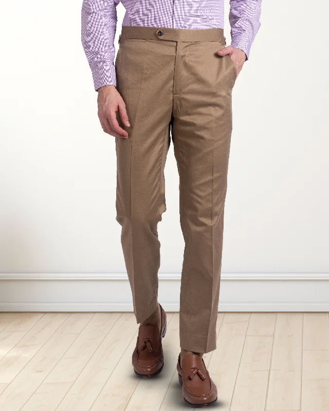 Classic black pants for versatile looks-British Khaki Twill Chino 9 Oz