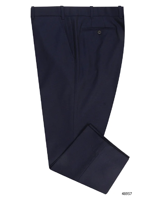 Soft pants for sleep and relaxation-VBC - 4 Ply Tropical Wool: Navy Dress Pant