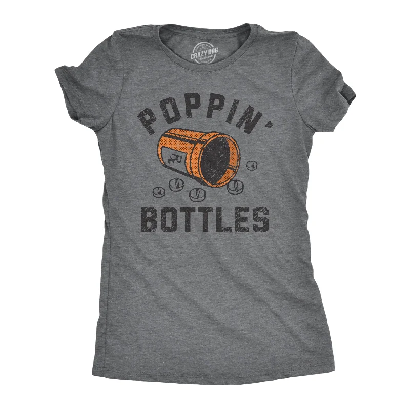 Custom T-shirts with detailed designs for unique fashion-Poppin Bottles Women's T Shirt