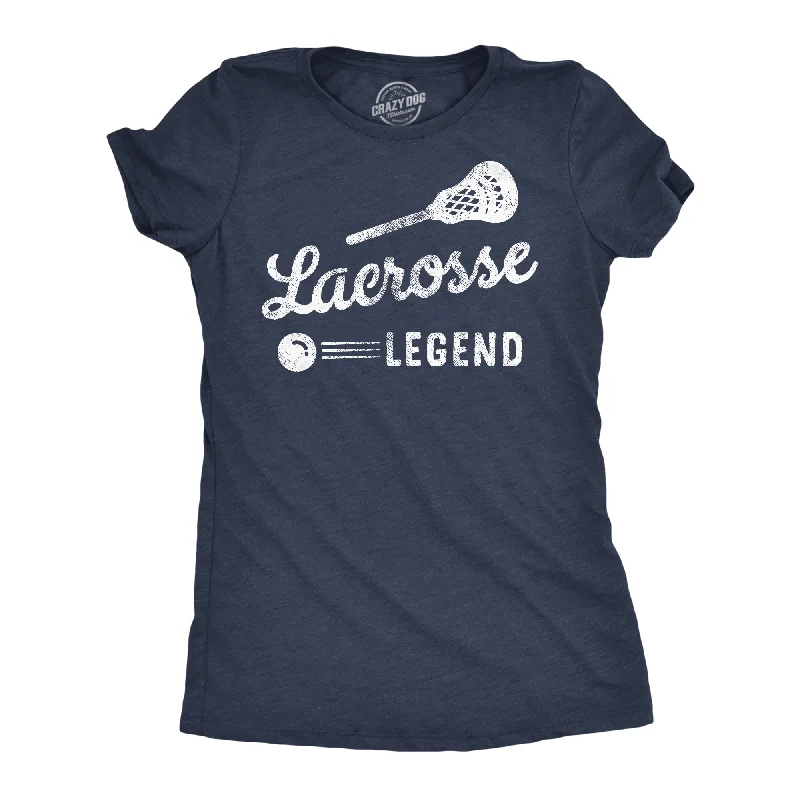 T-shirts with artistic abstract designs-Lacrosse Legend Women's T Shirt