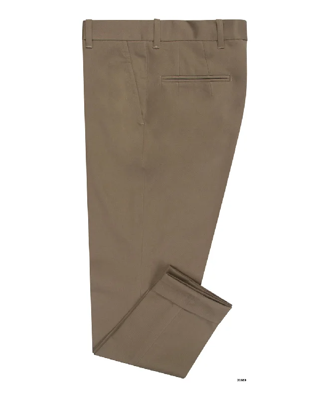 Slim-fit jeans for a sharp, modern look-Drab Brown Twill Chino