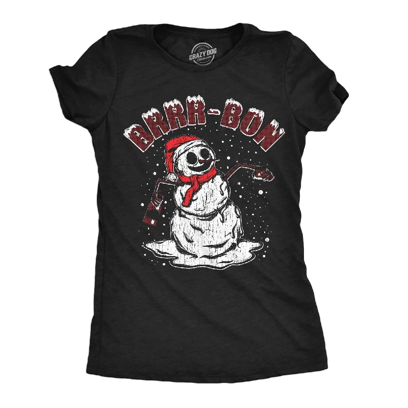 Cool T-shirts with seasonal graphics for summer or winter-Brrr Bon Women's T Shirt