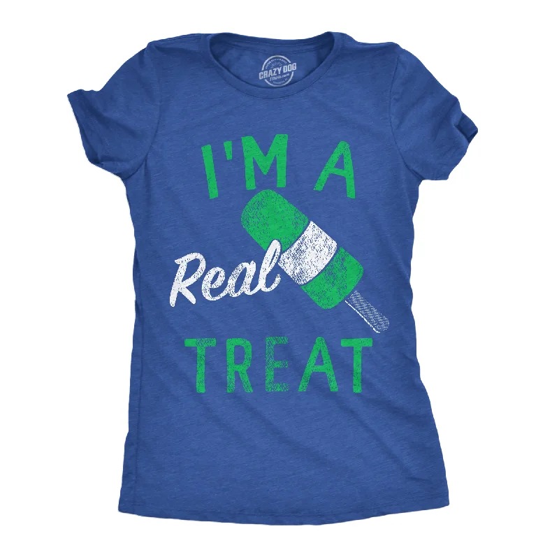 T-shirts for pet lovers with funny designs-Im A Real Treat Women's T Shirt