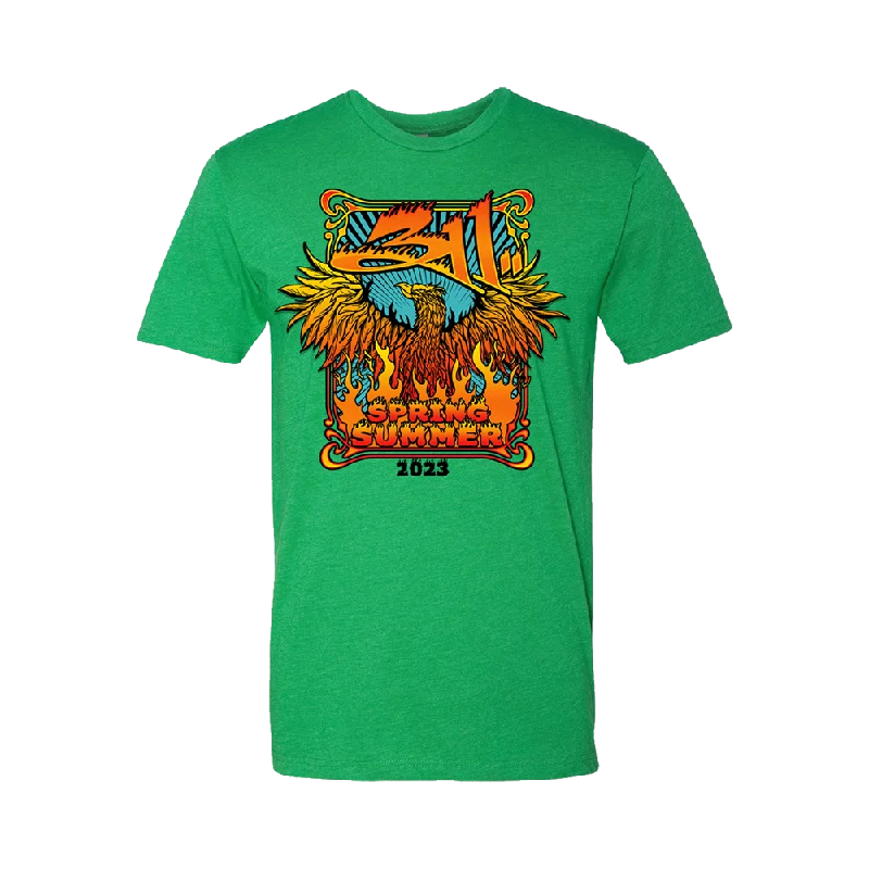 T-shirts for hobbyists with personalized designs-311 2023 Green Tour T-shirt