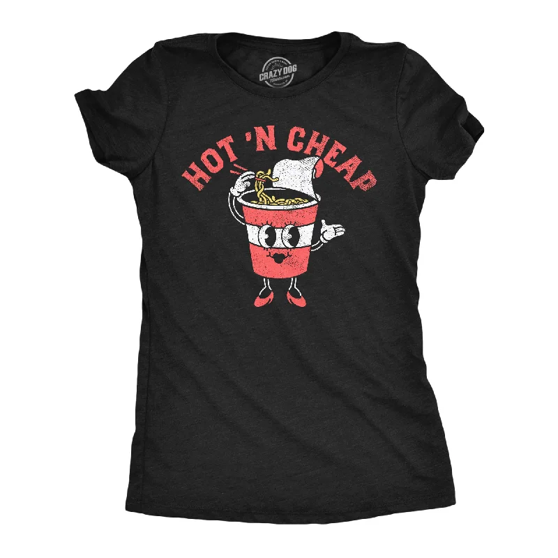 Custom printed T-shirts with logos-Hot N Cheap Women's T Shirt