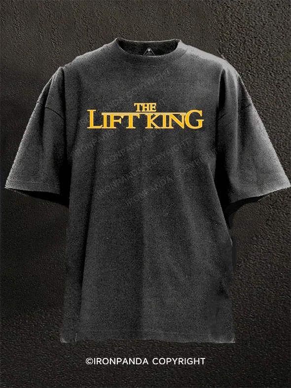 Athletic fit T-shirts for a sleek silhouette-Lift King Washed Gym Shirt