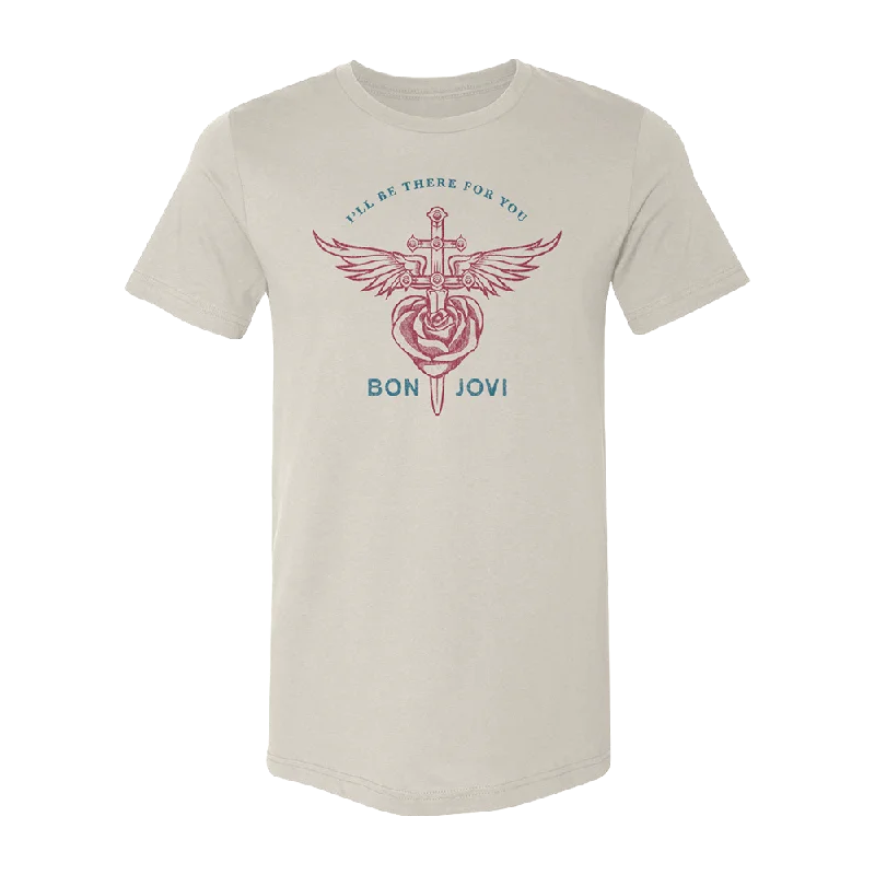 T-shirts for music lovers with band logos-Heart and Dagger Cream Shirt