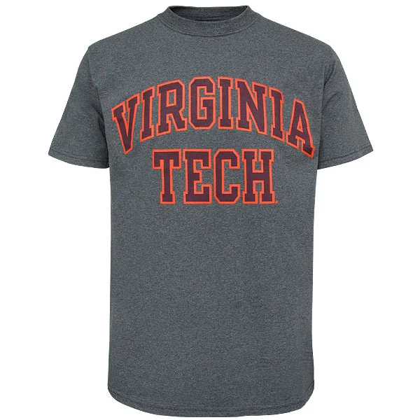 Best cotton T-shirts for casual wear-Virginia Tech T-Shirt: Granite Heather by Champion