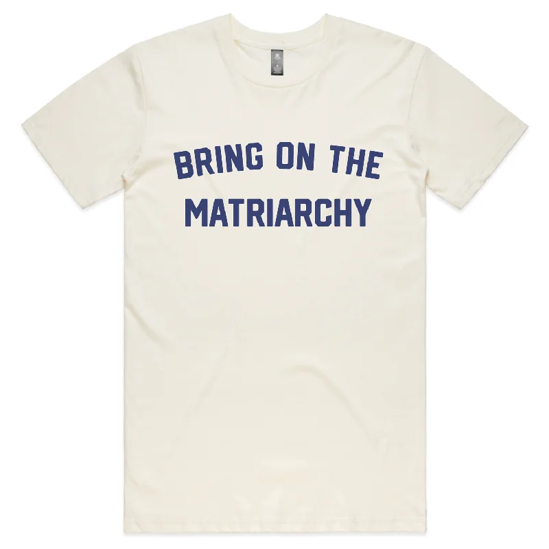 Eco-conscious T-shirts with organic materials-Bring On the Matriarchy '24