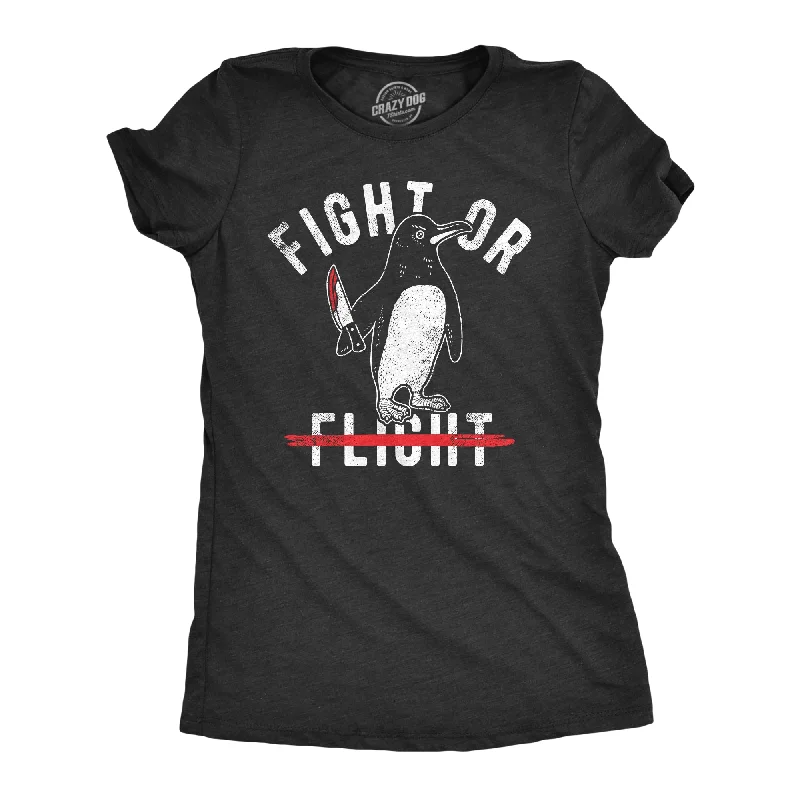 Custom tie-dye T-shirts for creative fashion-Fight Or Flight Women's T Shirt