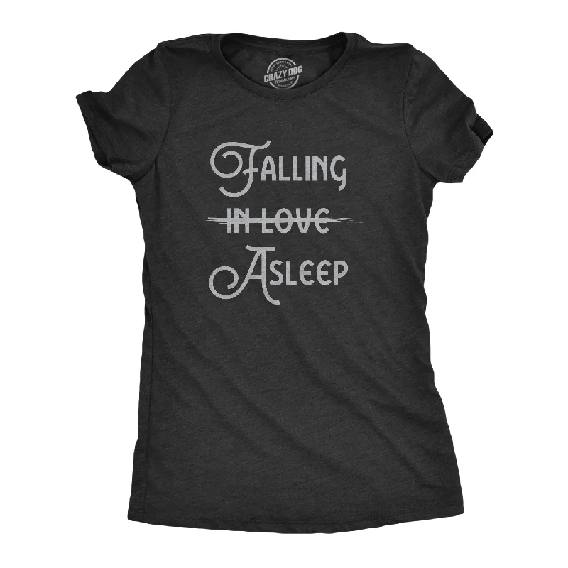 Lightweight workout T-shirts for gym-goers-Falling Asleep Women's T Shirt