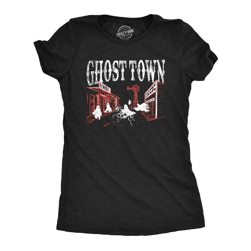 T-shirts with artistic abstract designs-Ghost Town Women's T Shirt