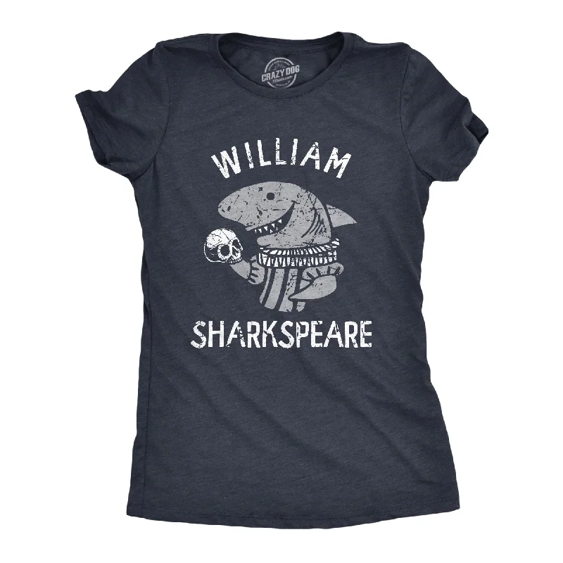 Custom T-shirts with unique patterns for fashion lovers-William Sharkspeare Women's T Shirt