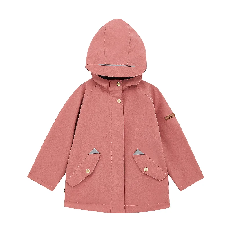 Durable and long-lasting jackets for everyday use-Toastie All Season Waterproof Raincoat - Dusky Pink