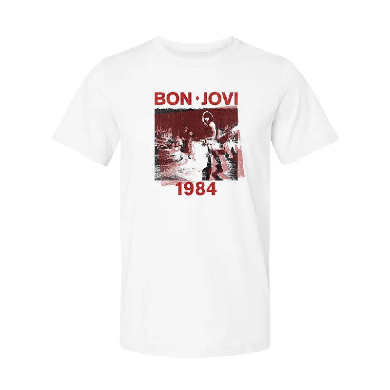 T-shirts with artistic designs for fashion statements-Bon Jovi Streets T-Shirt