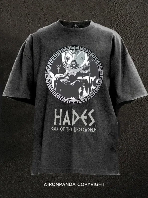 Custom-made T-shirts for corporate gifts-Hades Workout Washed Gym Shirt