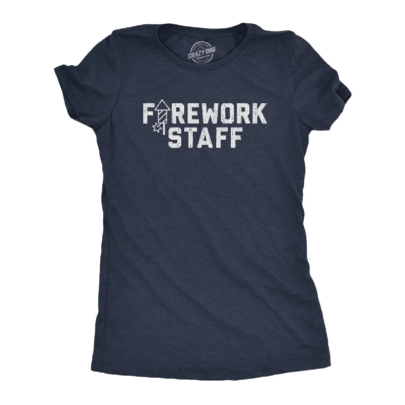 Short-sleeve T-shirts for casual style-Firework Staff Women's T Shirt