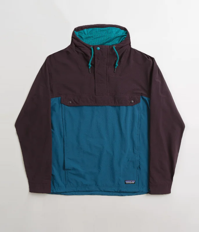 Waterproof jackets for hiking and outdoor sports-Patagonia Isthmus Anorak - Lagom Blue