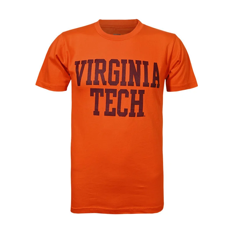 T-shirts with inspirational quotes for motivation-Virginia Tech Basic T-Shirt: Orange