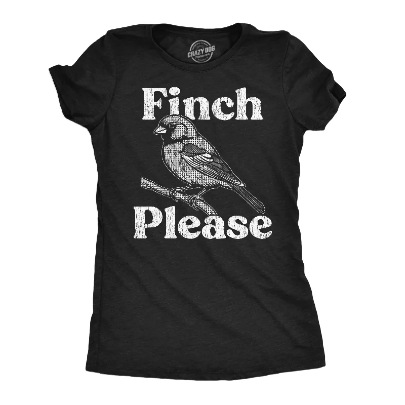 Soft T-shirts for sensitive skin-Finch Please Women's T Shirt