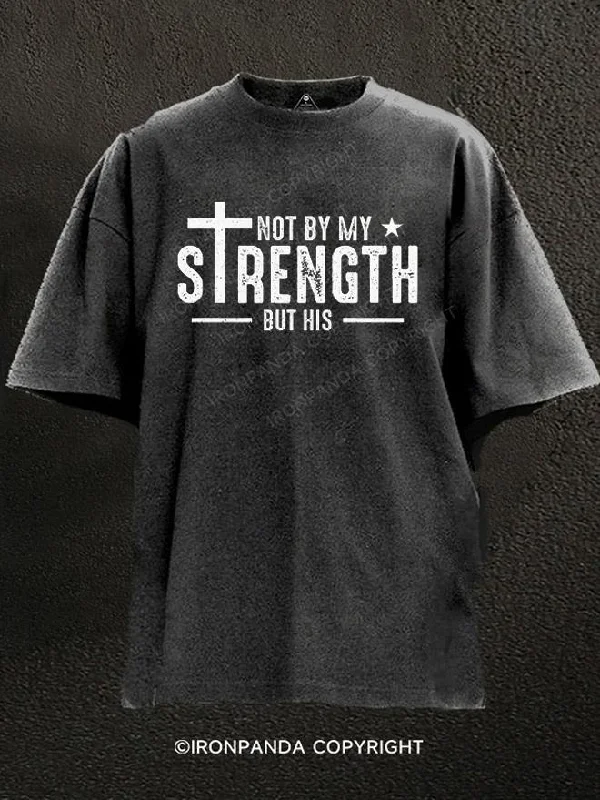 T-shirts for small business promotional use-Not My Strength Washed Gym Shirt