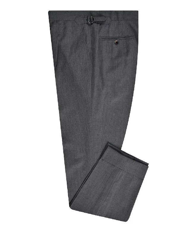 Comfortable leggings for active and casual wear-Mid Grey Wool Dress Pant