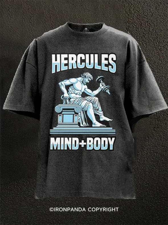 Premium T-shirts for fashion-forward looks-Physical Fitness - Hercules Washed Gym Shirt