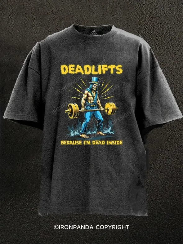 T-shirts for casual wear in every season-Deadlifts  Washed Gym Shirt