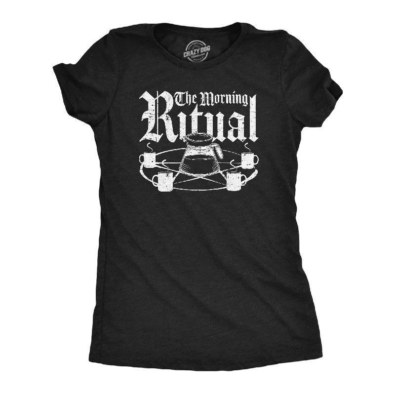 T-shirts for outdoor adventures and activities-The Morning Ritual Women's T Shirt